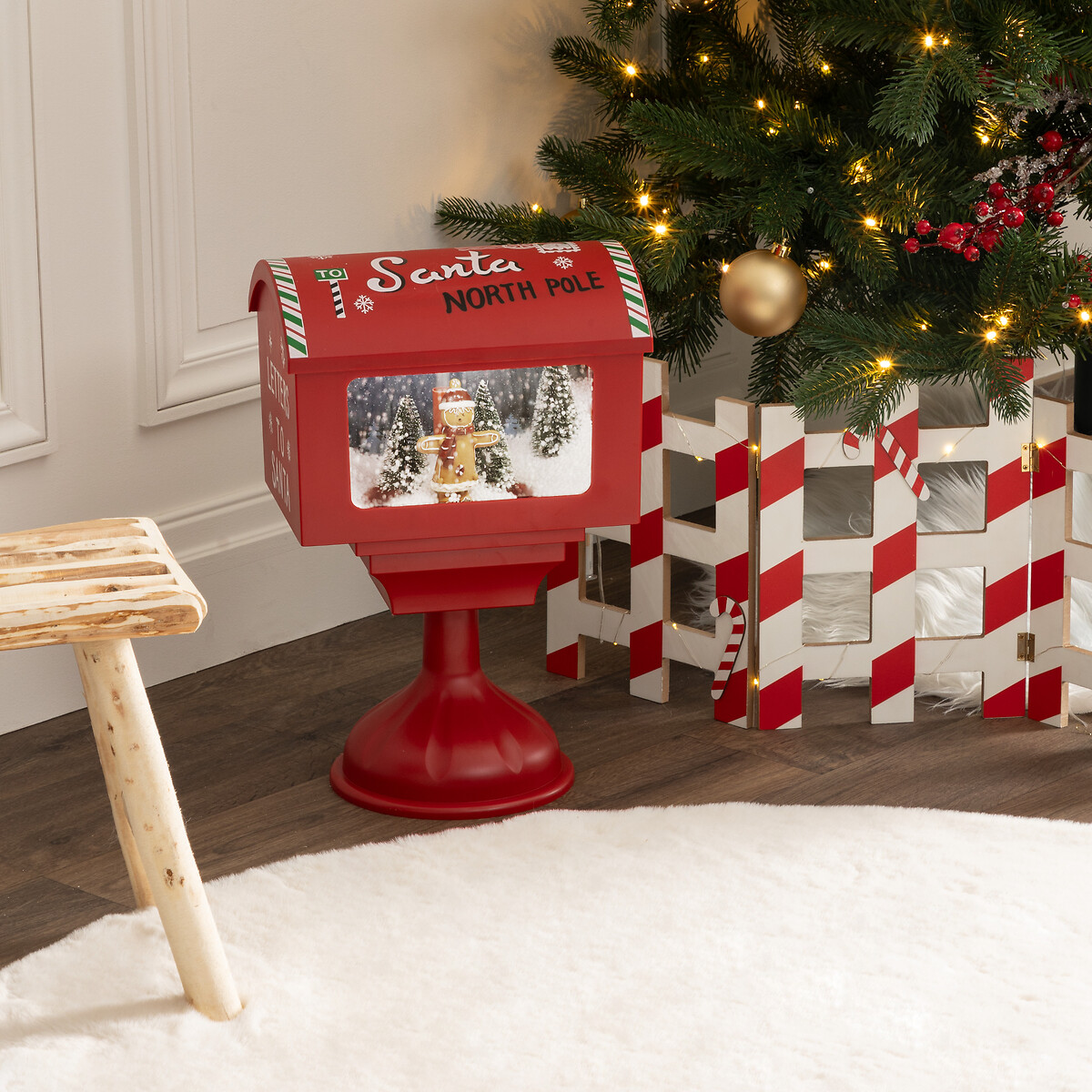 Marco correio com bolacha de gengibre 41cm