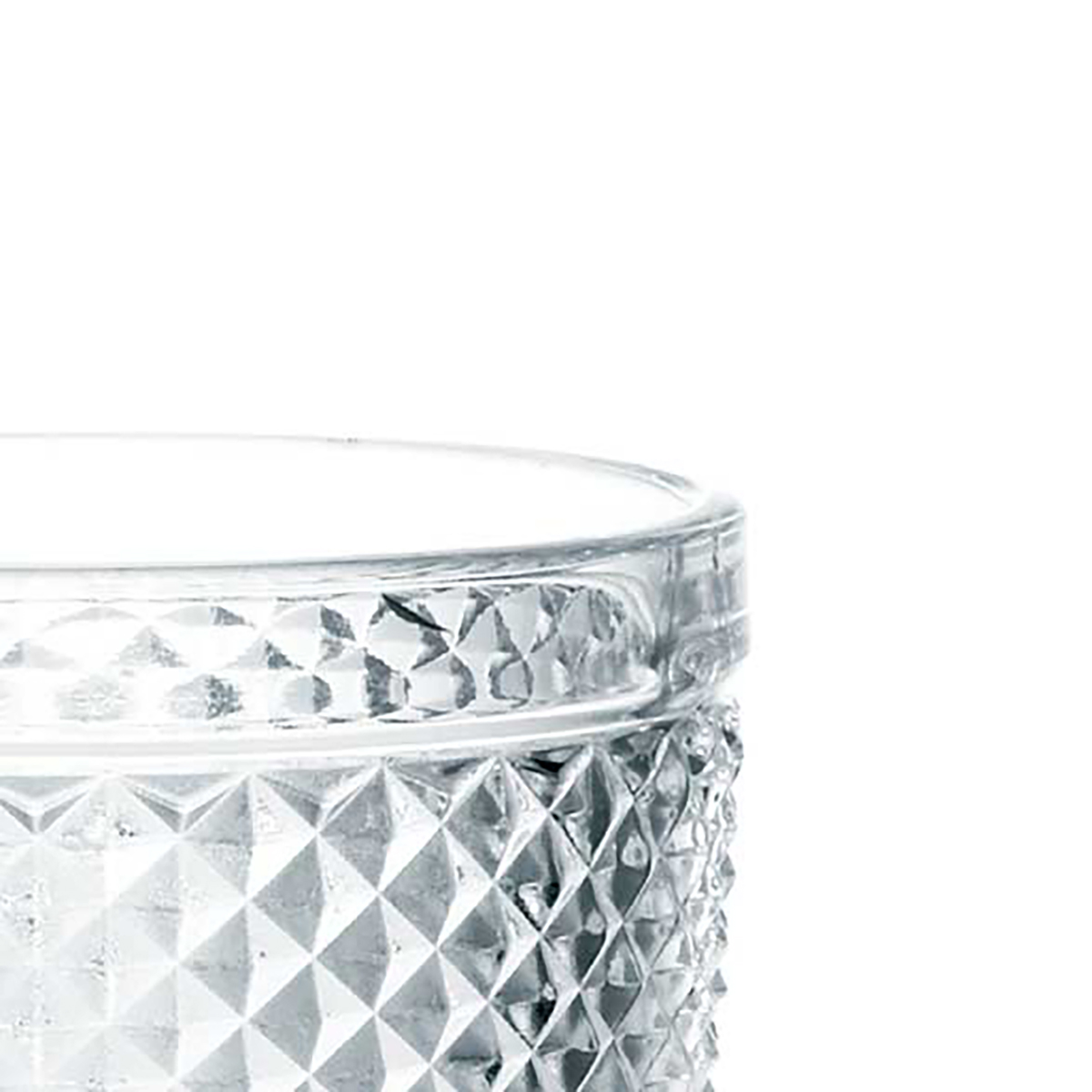 Copo de &aacute;gua sem p&eacute; em vidro 30cl