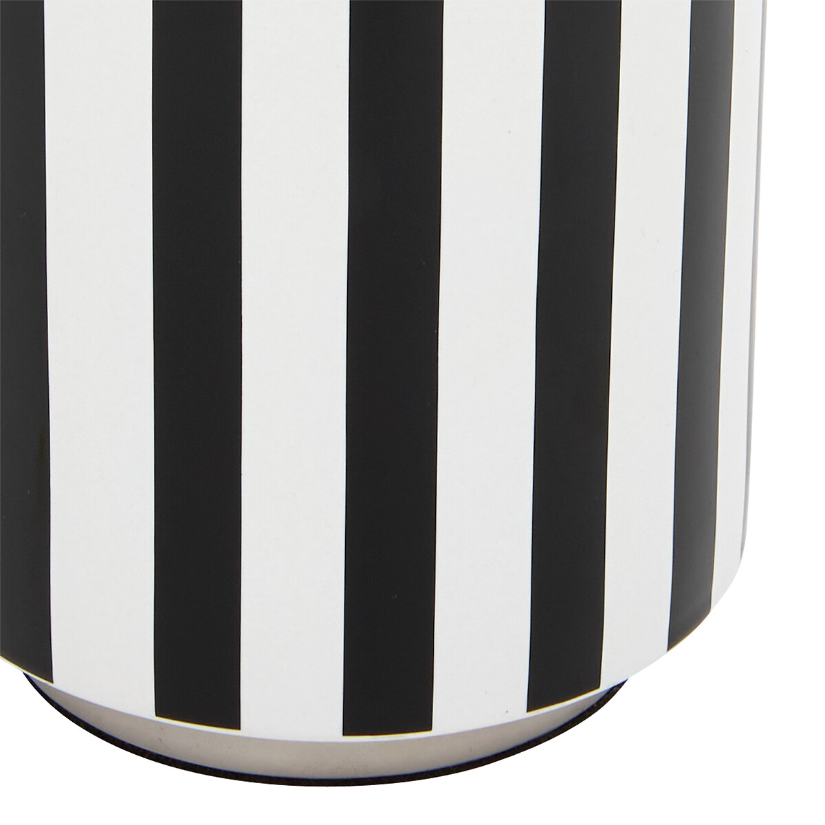 Candeeiro de mesa preto e branco em cer&acirc;mica 50cm