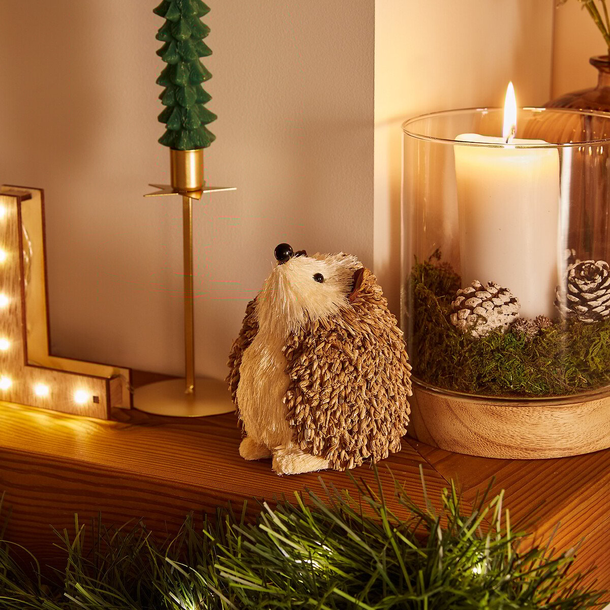 Figura de ouriço castanho 15cm