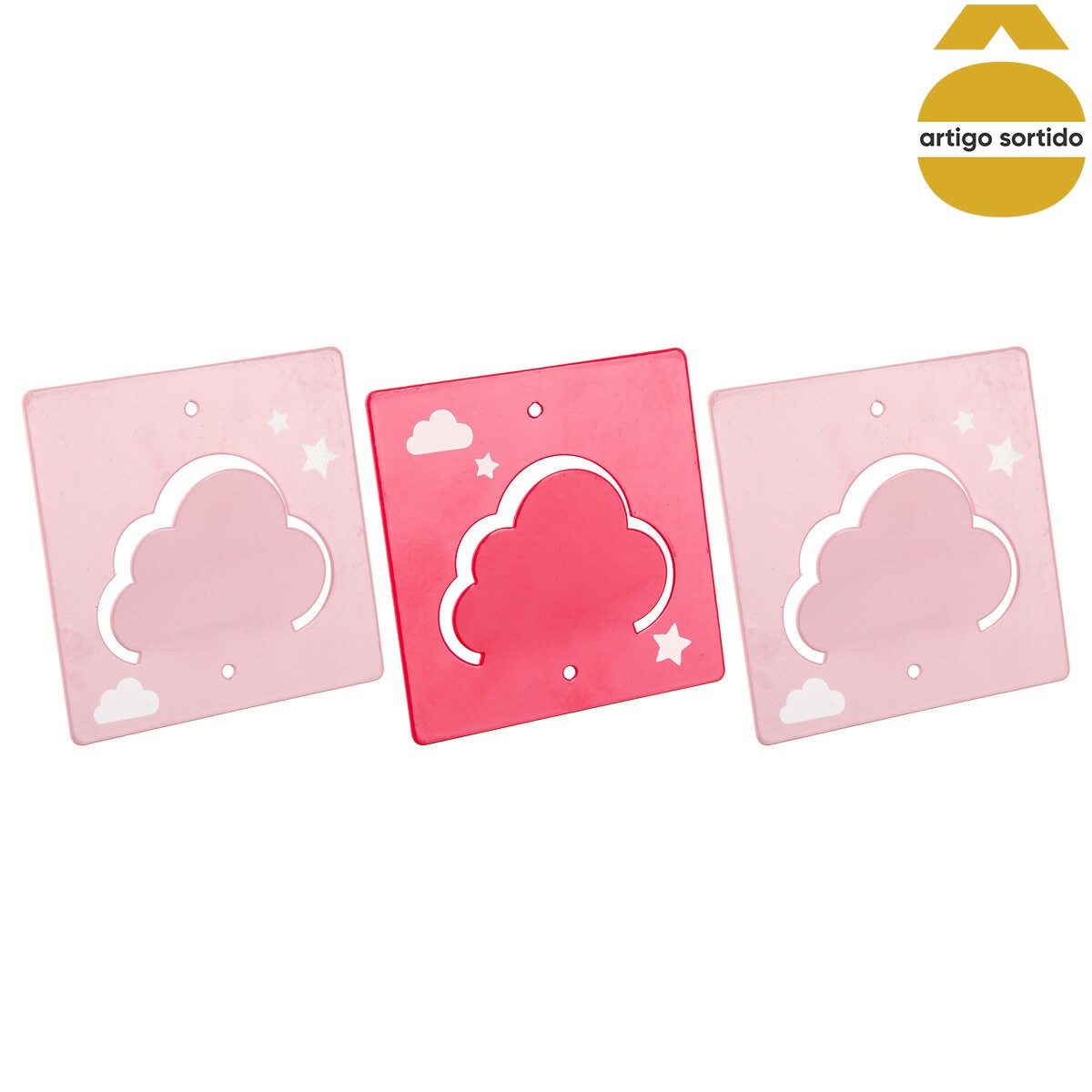 Conjunto de 3 cabides NUVEM