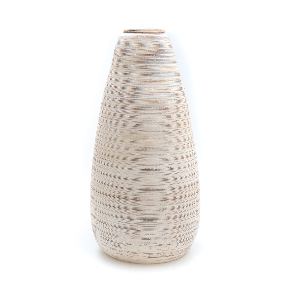 Jarrão em cerâmica cor areia 50cm