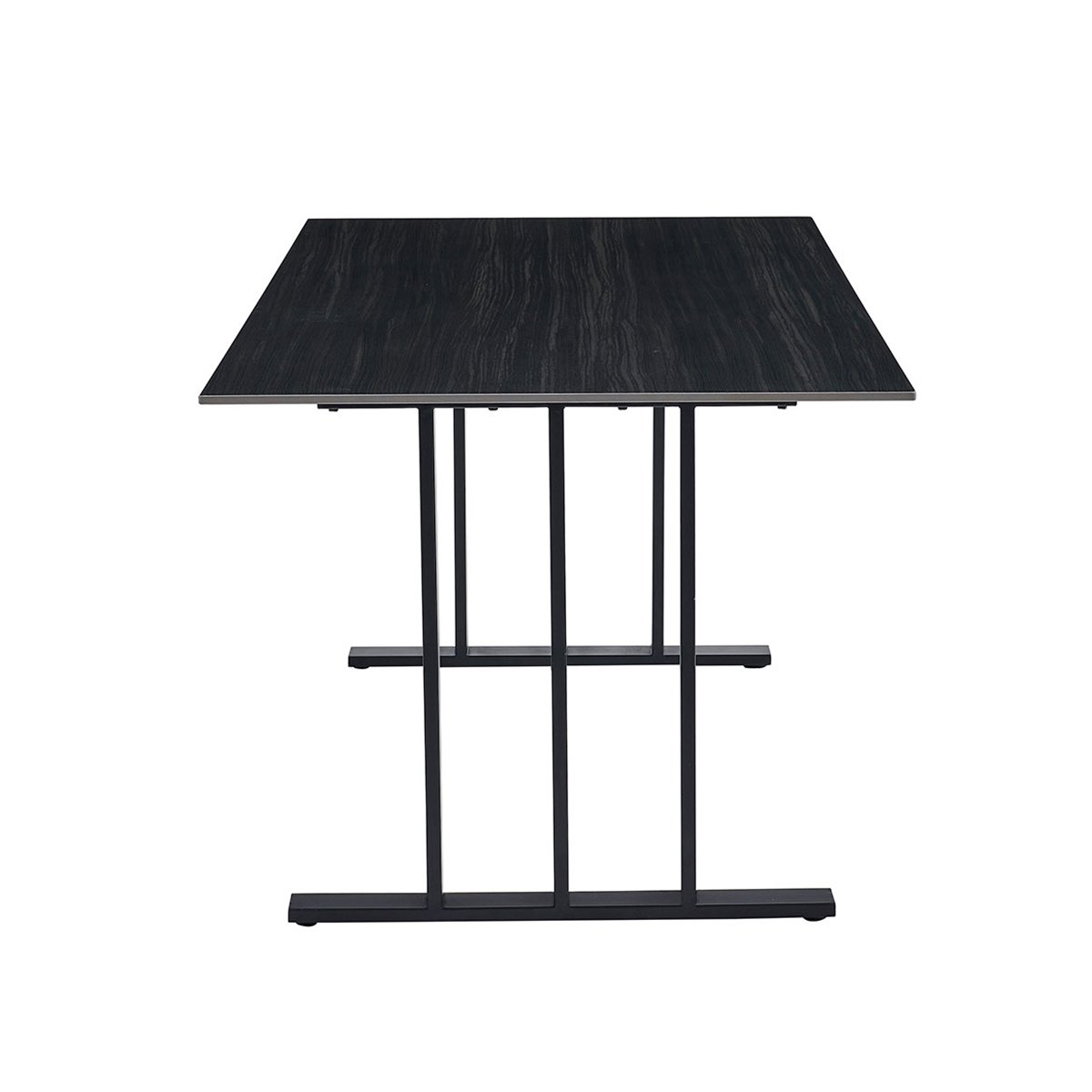 Mesa de jantar PISA preta com tampo de cer&acirc;mica