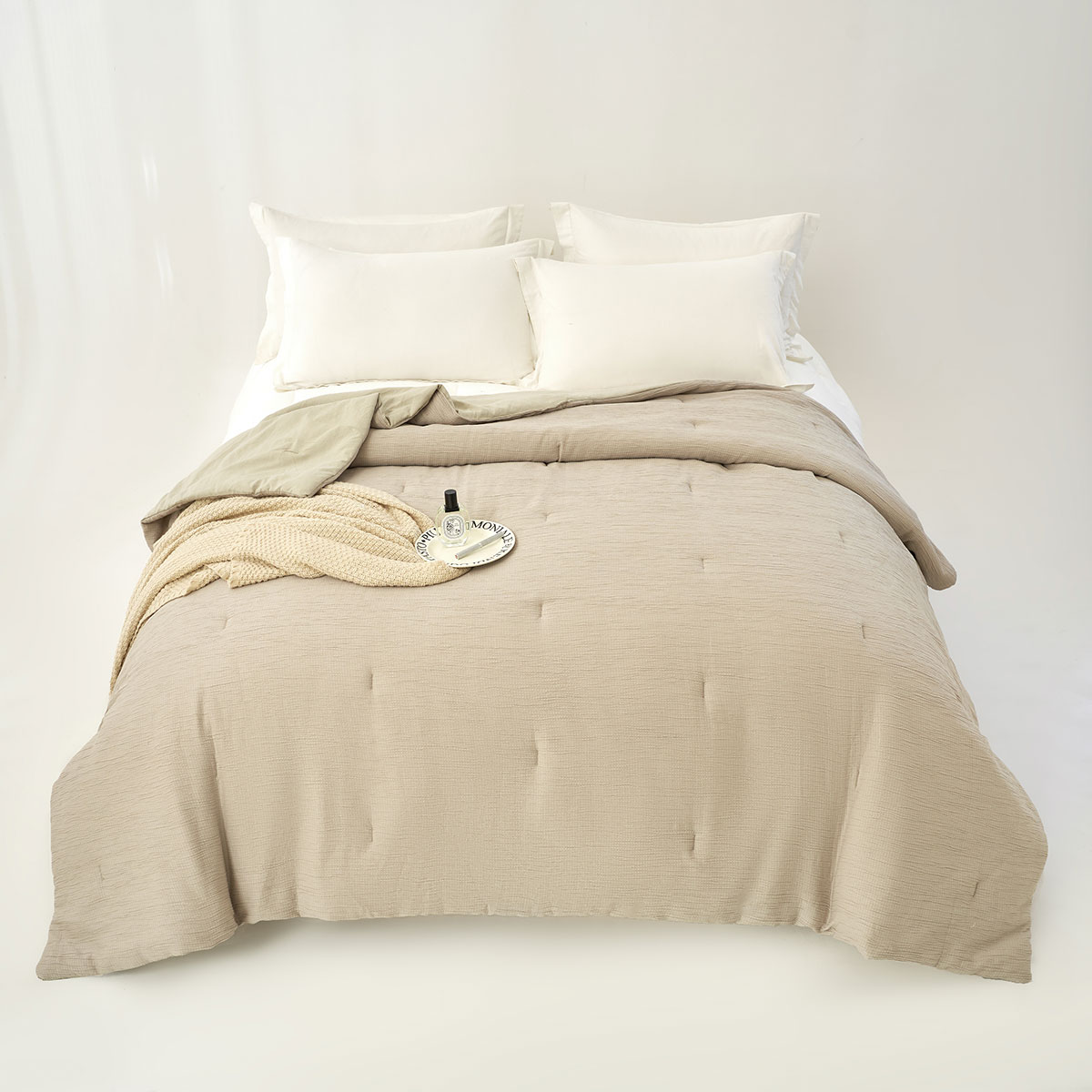 Edred&atilde;o CLEO bege 220x240cm