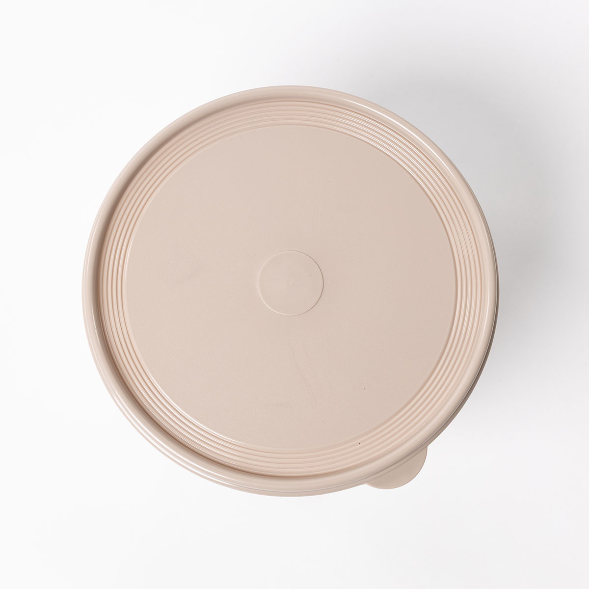 Caixa hermética redonda bege 4l