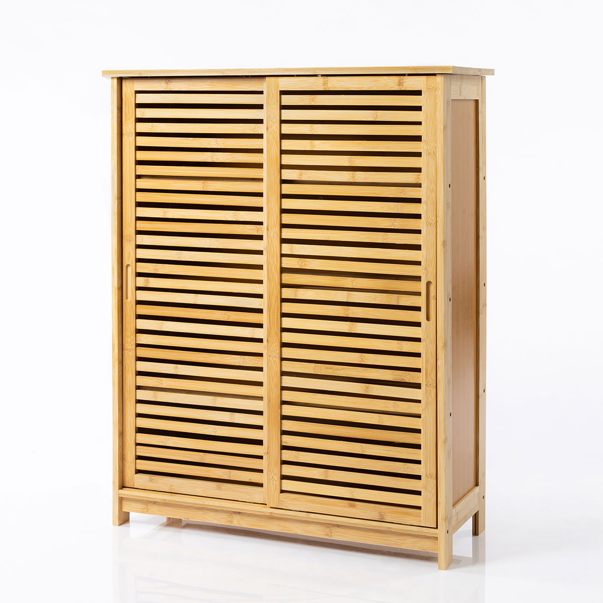 Sapateira VENEZA natural com porta de correr 100cm