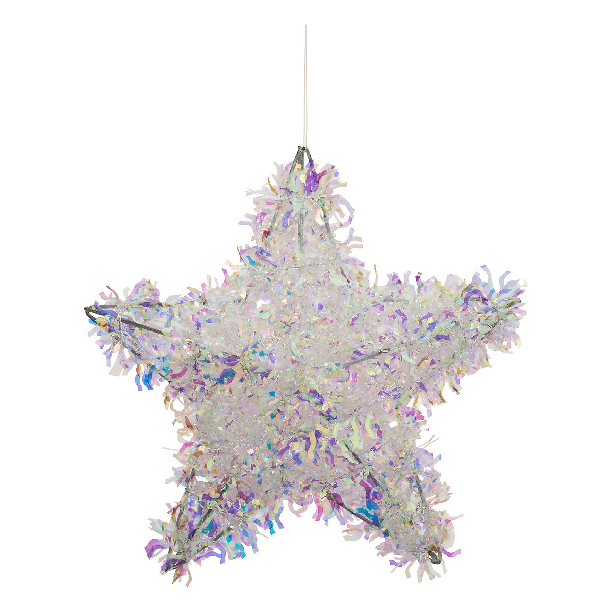 Pendurante estrela hologr&aacute;fico 20cm