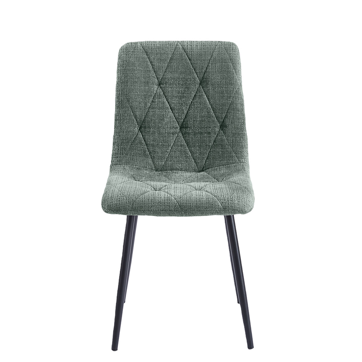 Conjunto de 2 cadeiras GALIZES tecido cinza