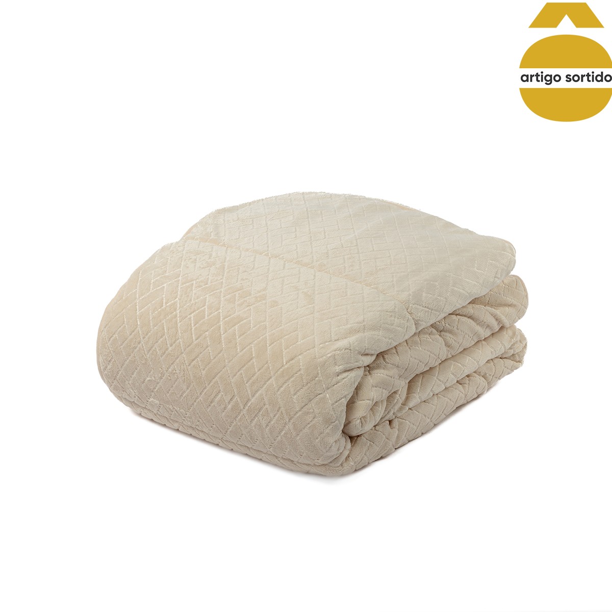 Edredão sherpa JACK bege 220x240cm,  Edredão sherpa JACK bege 220x240cm