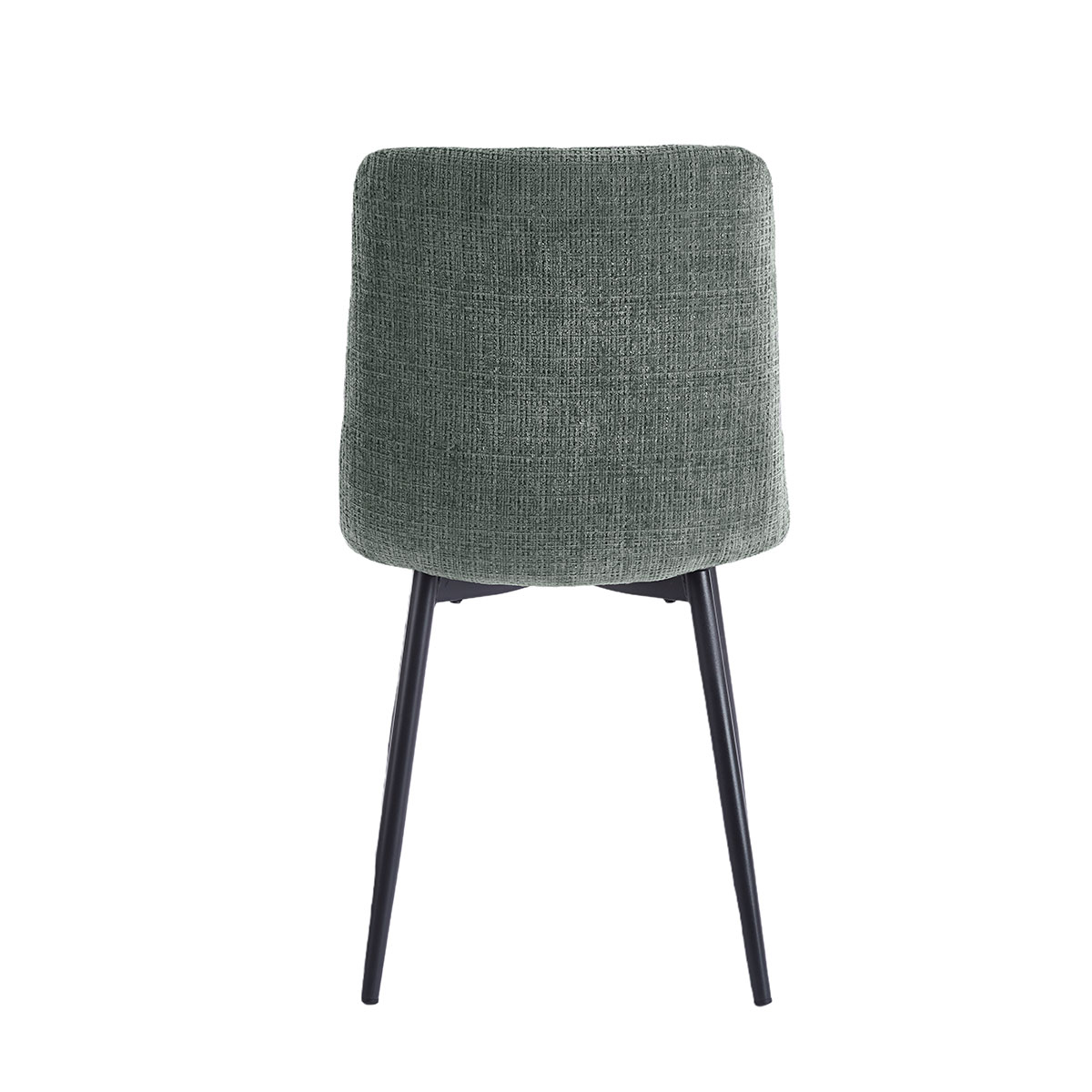 Conjunto de 2 cadeiras GALIZES tecido cinza