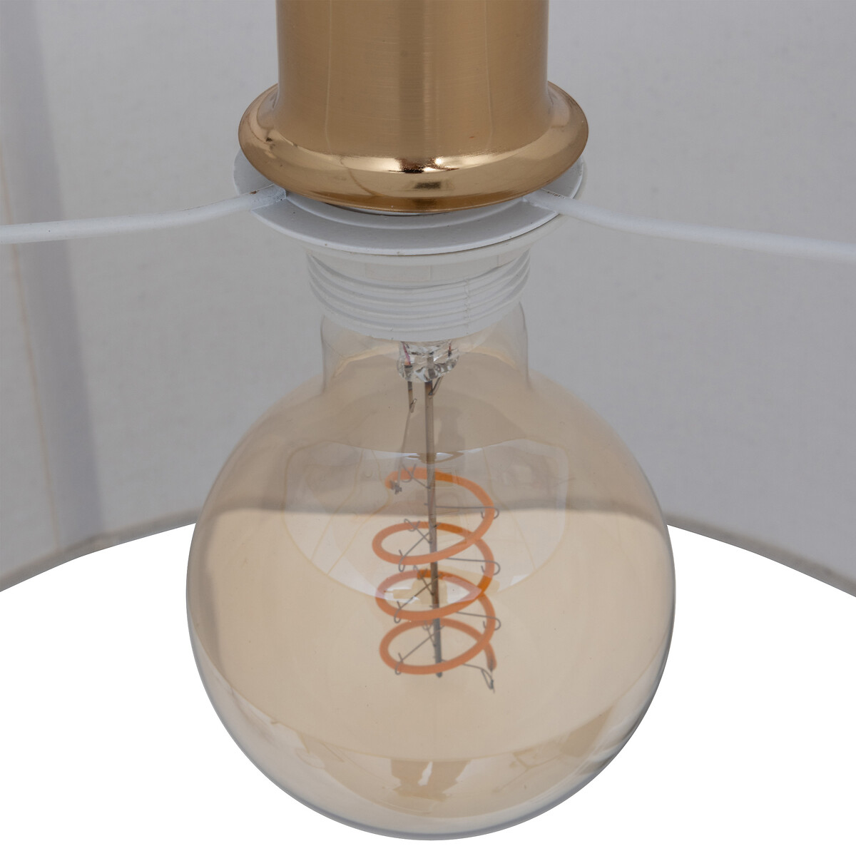 Candeeiro de p&eacute; TILIO 195cm dourado em metal