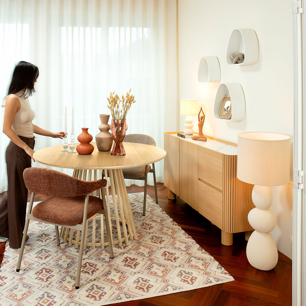 Candeeiro de ch&atilde;o ALITHA 100cm