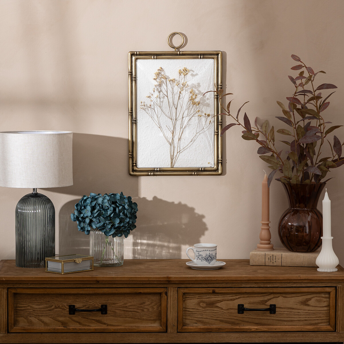 Quadro decorativo JONAS em mdf e metal 47cm