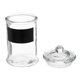 Frasco de vidro com tampa 11.5cm