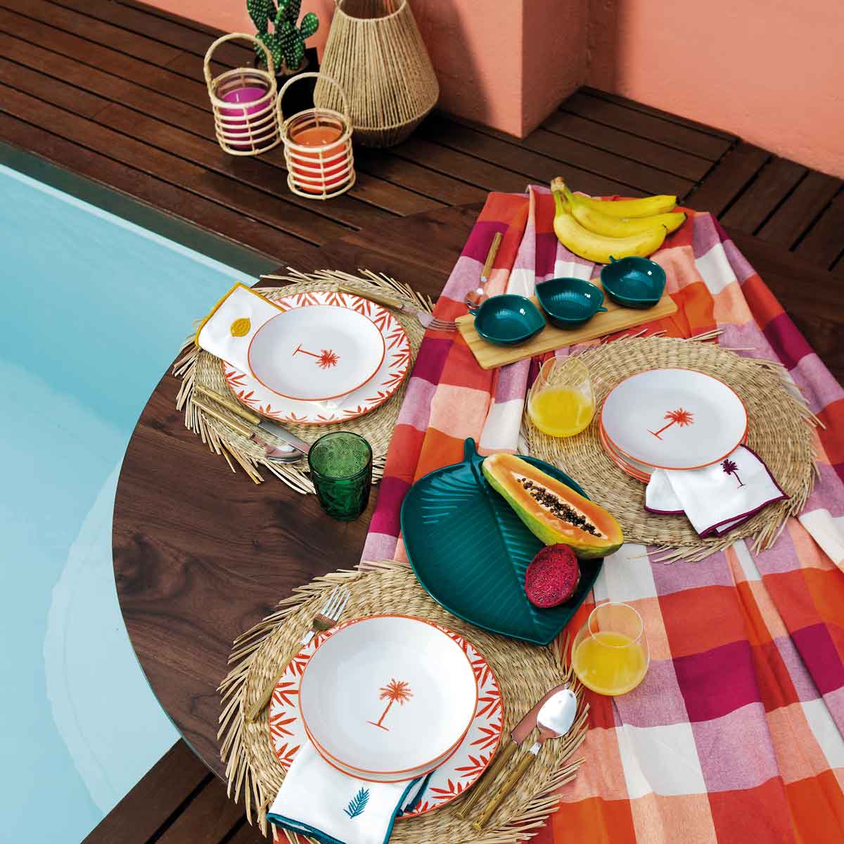 Prato de sobremesa YUCATAN 19cm em porcelana