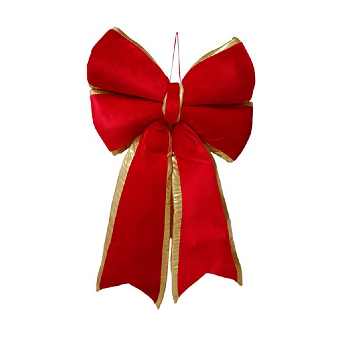 La&ccedil;o Vermelho Em Veludo 108cm