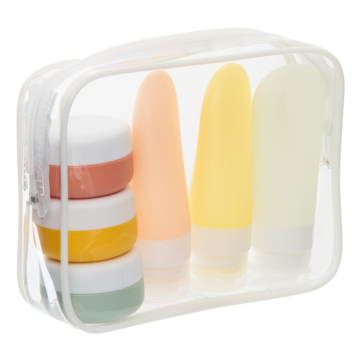 Conjunto de viagem 6 frascos de silicone