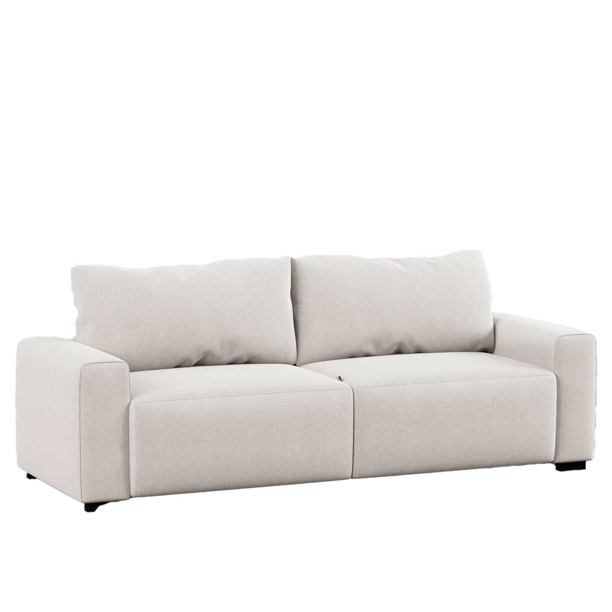 Sof&aacute; cama com costas rebat&iacute;veis HAIA bege