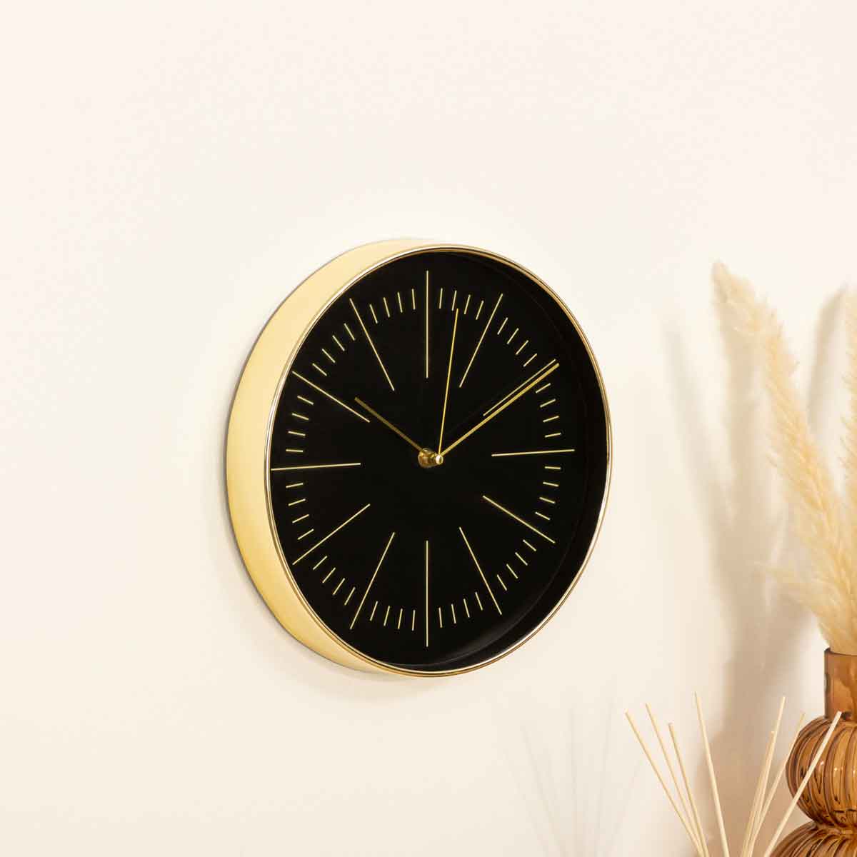 Rel&oacute;gio EDITH preto 30cm