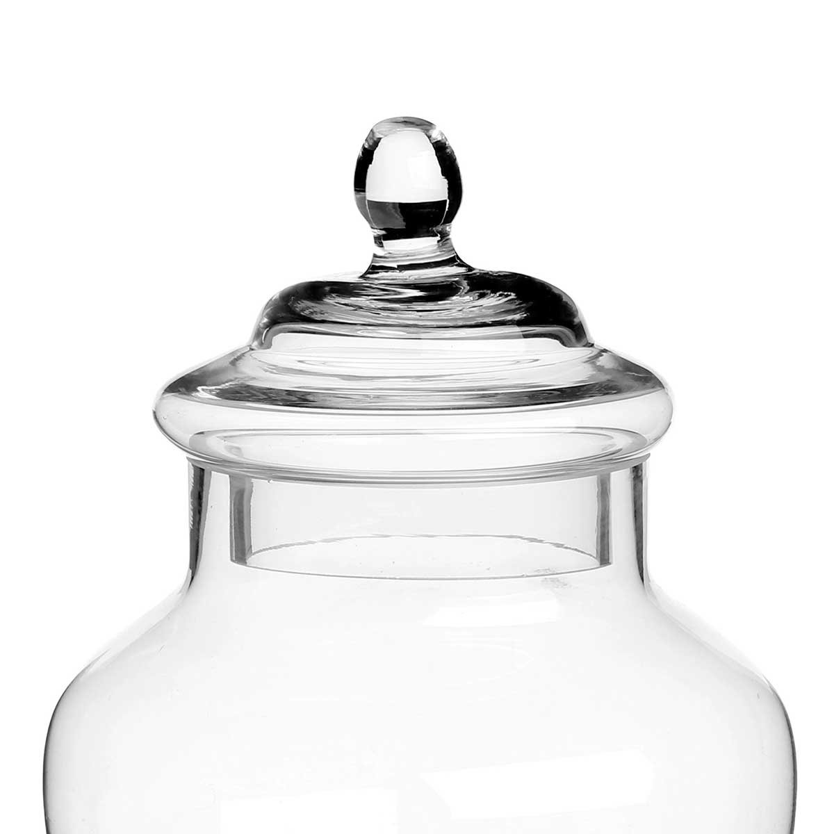 Bomboneira com pé em vidro 30cm