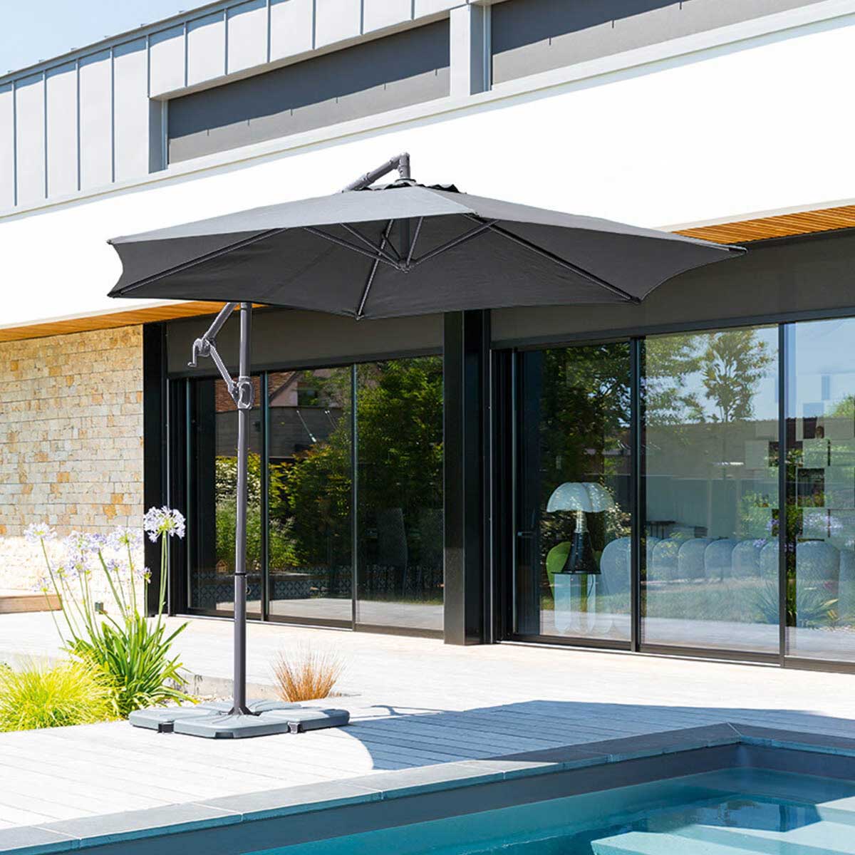 Guarda-sol JANEIRO antracite 3m