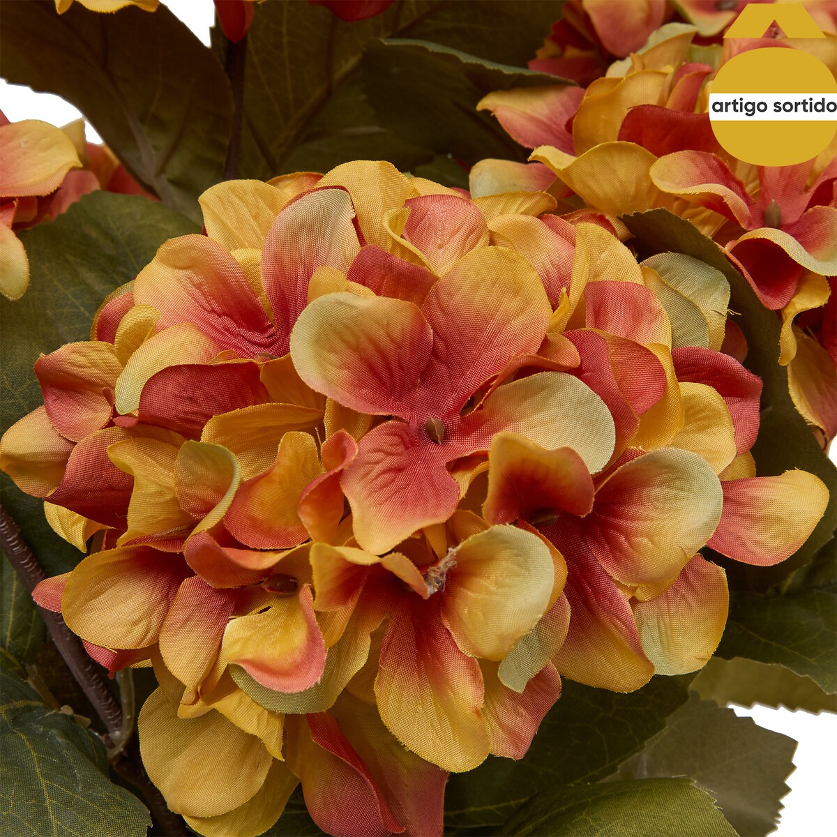 Bouquet com hort&ecirc;nsias artificial 53cm