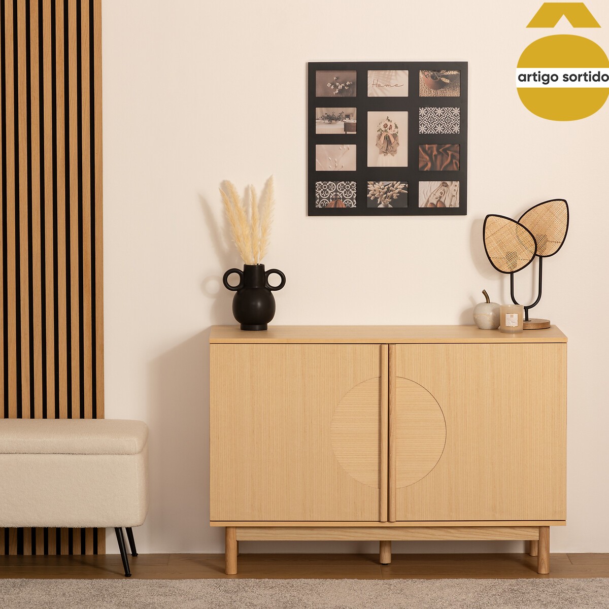 Multimoldura decorativa para 11 fotos