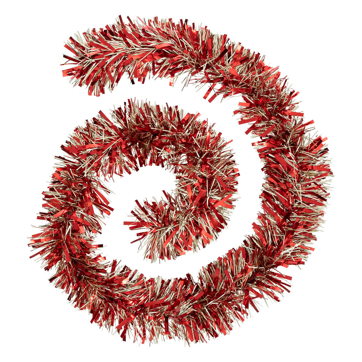 Grinalda vermelho e dourado brilhante 200cm