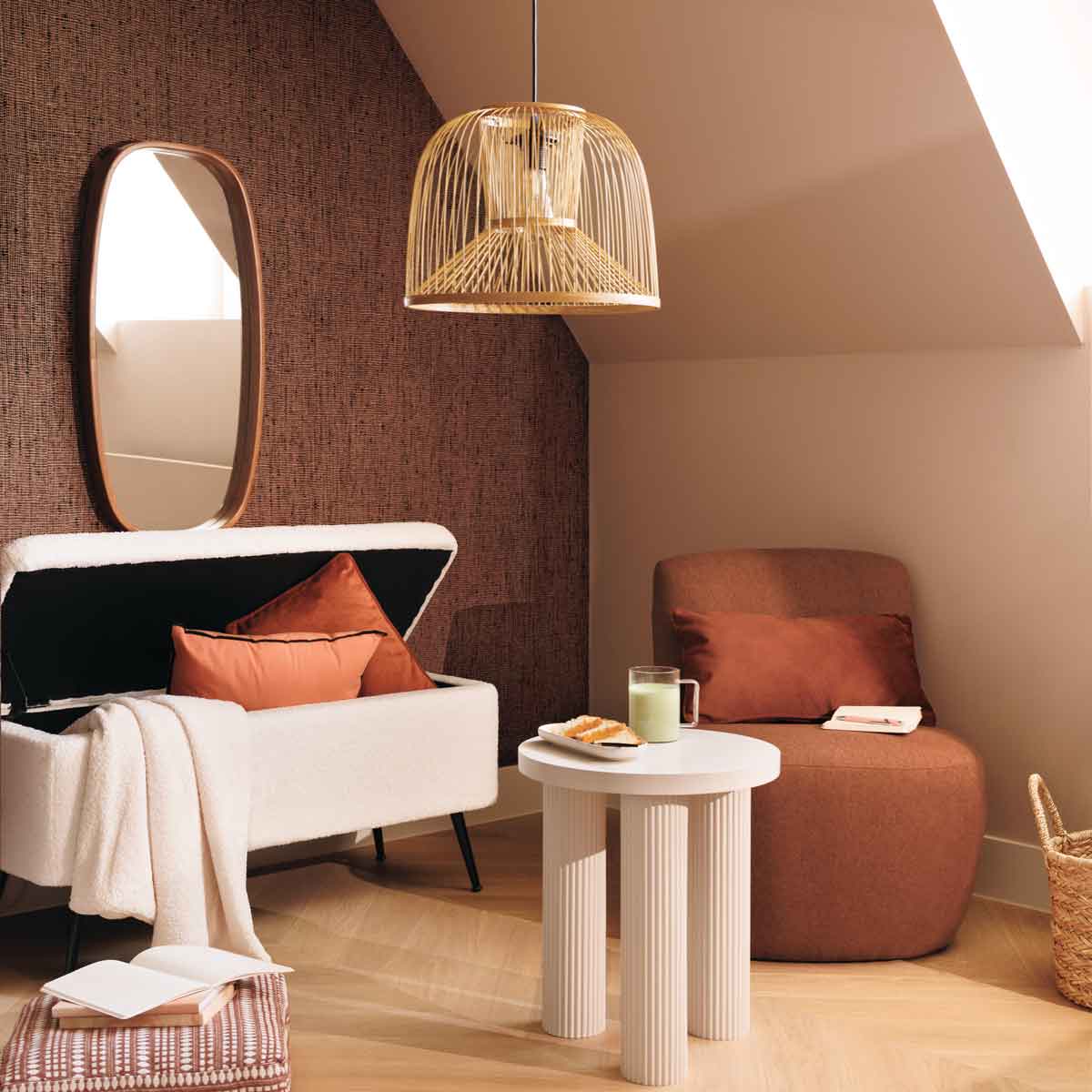 Poltrona LEONE terracota 68cm