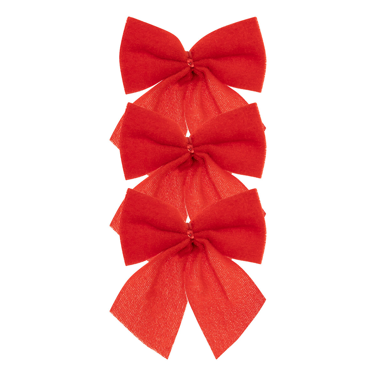 Conjunto de 3 la&ccedil;os de veludo 10cm