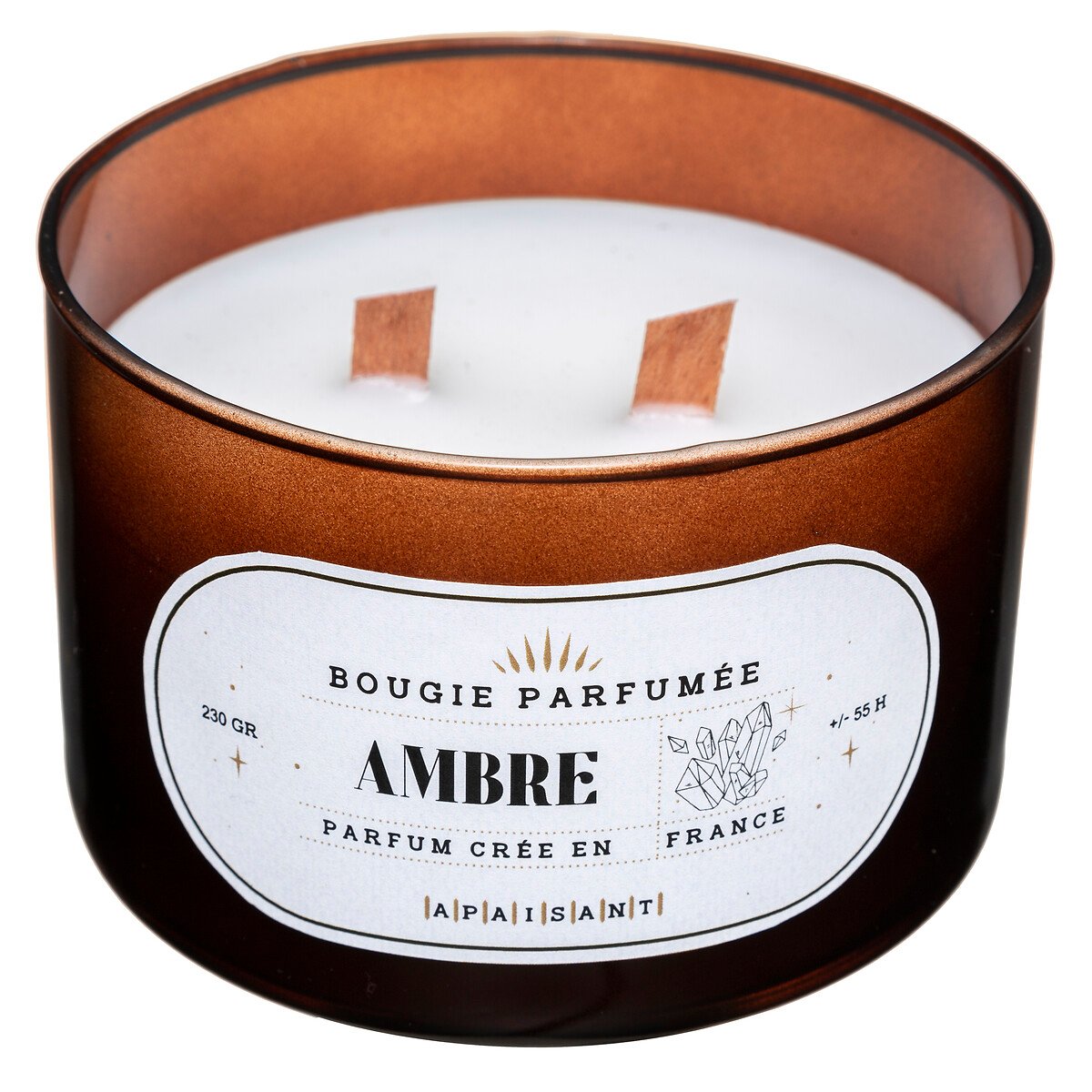 Vela perfumada &acirc;mbar SNOW 470g