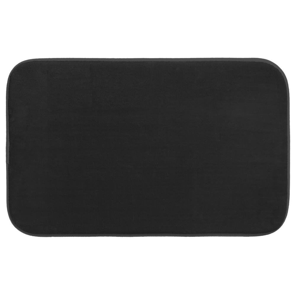 Tapete Wc Preto 80x50cm