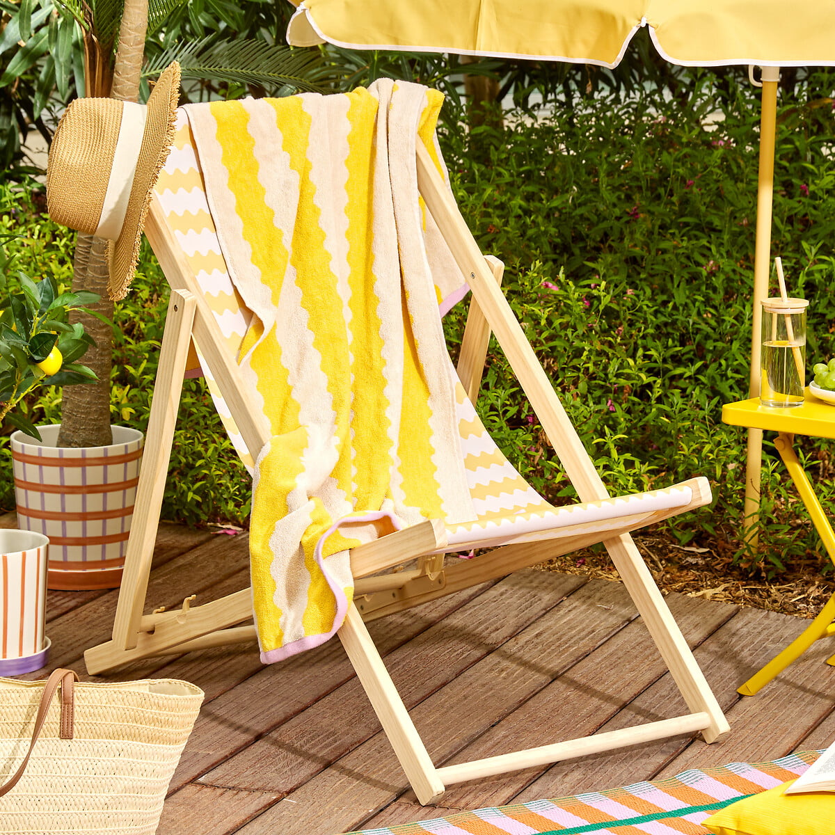 Saco de Praia com toalha POOLSIDE