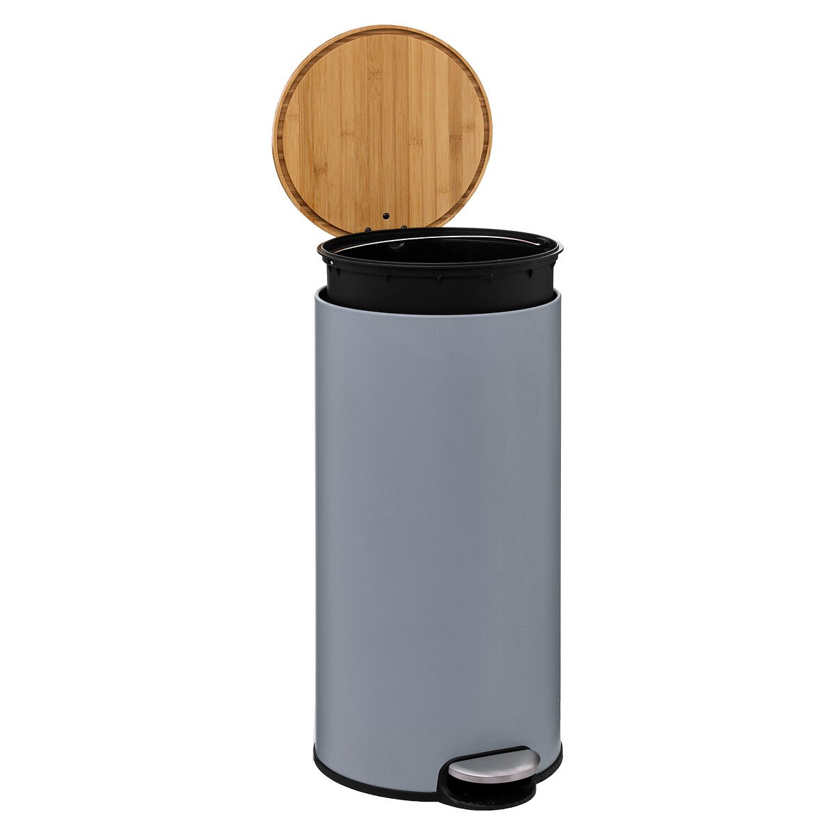 Balde do lixo com tampa MODERN COLOR cinza 30l