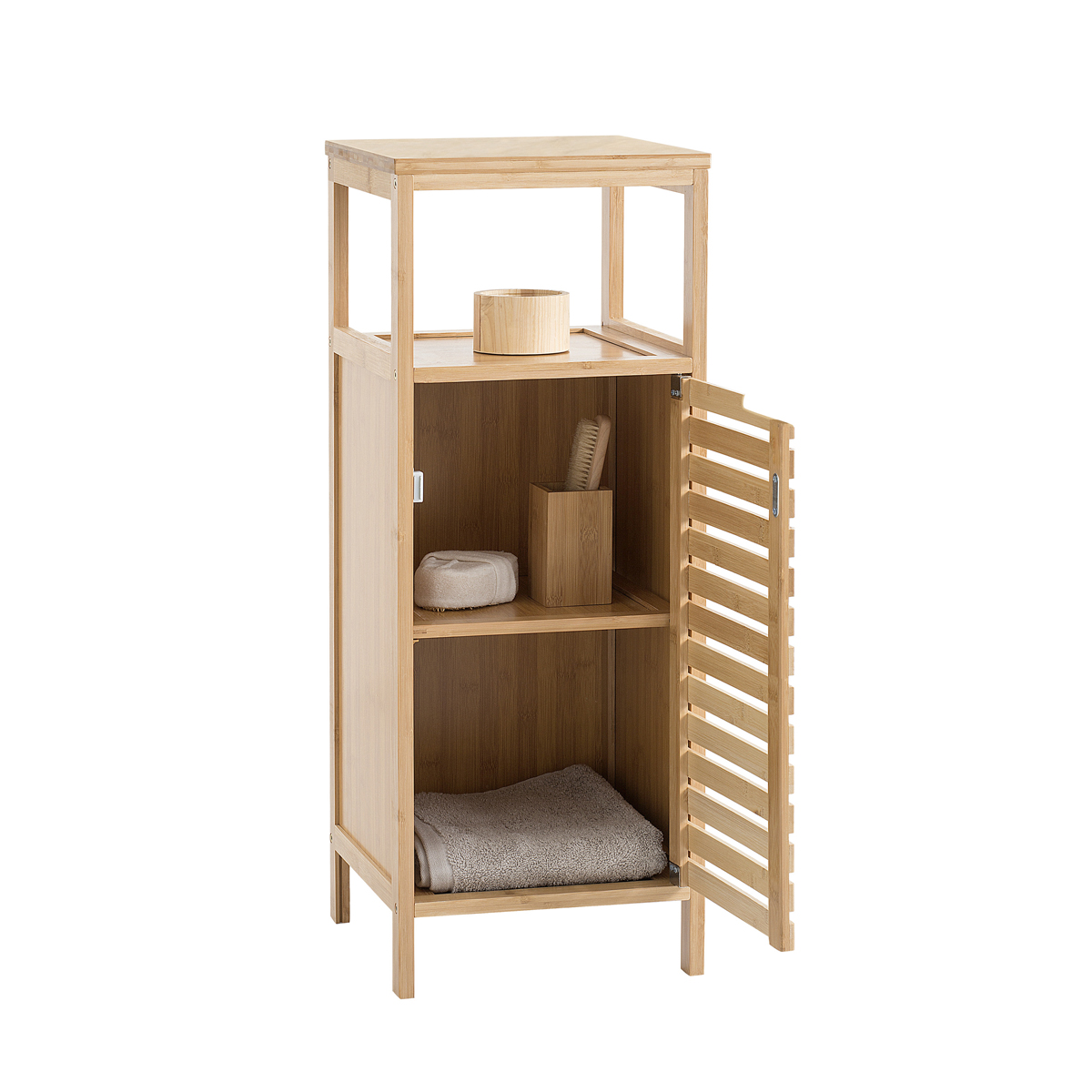 Móvel baixo wc SICELA castanho em bambu