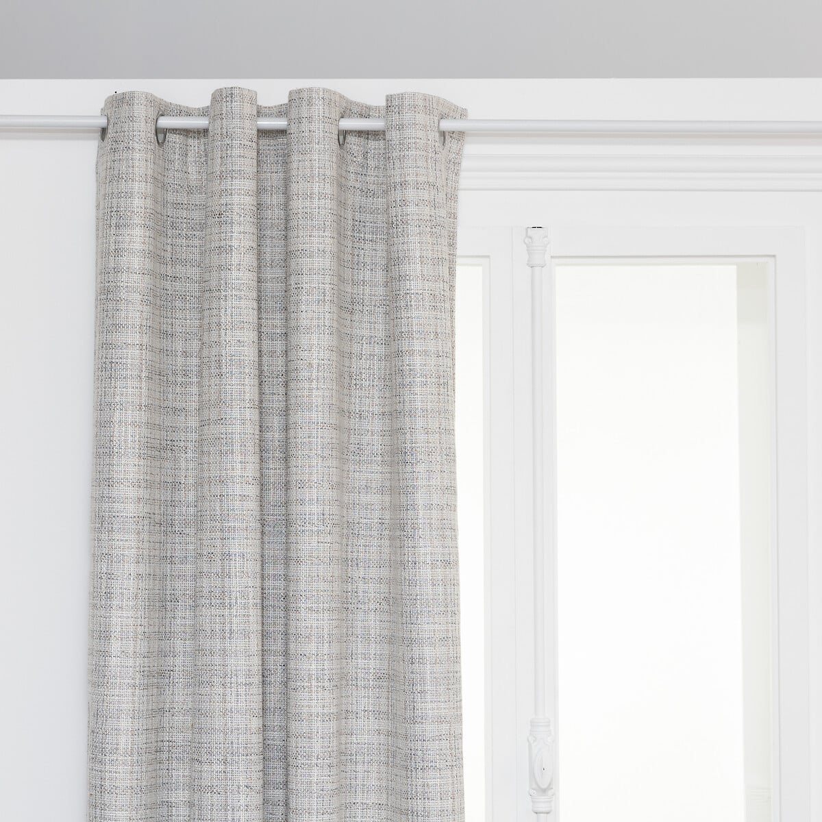 Cortina THE FLORAL cinza opaca 140x260cm