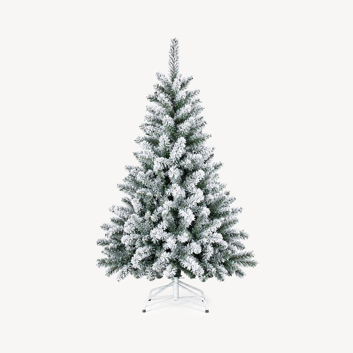 &Aacute;rvore de natal FLOQUE verde com efeito neve 150cm