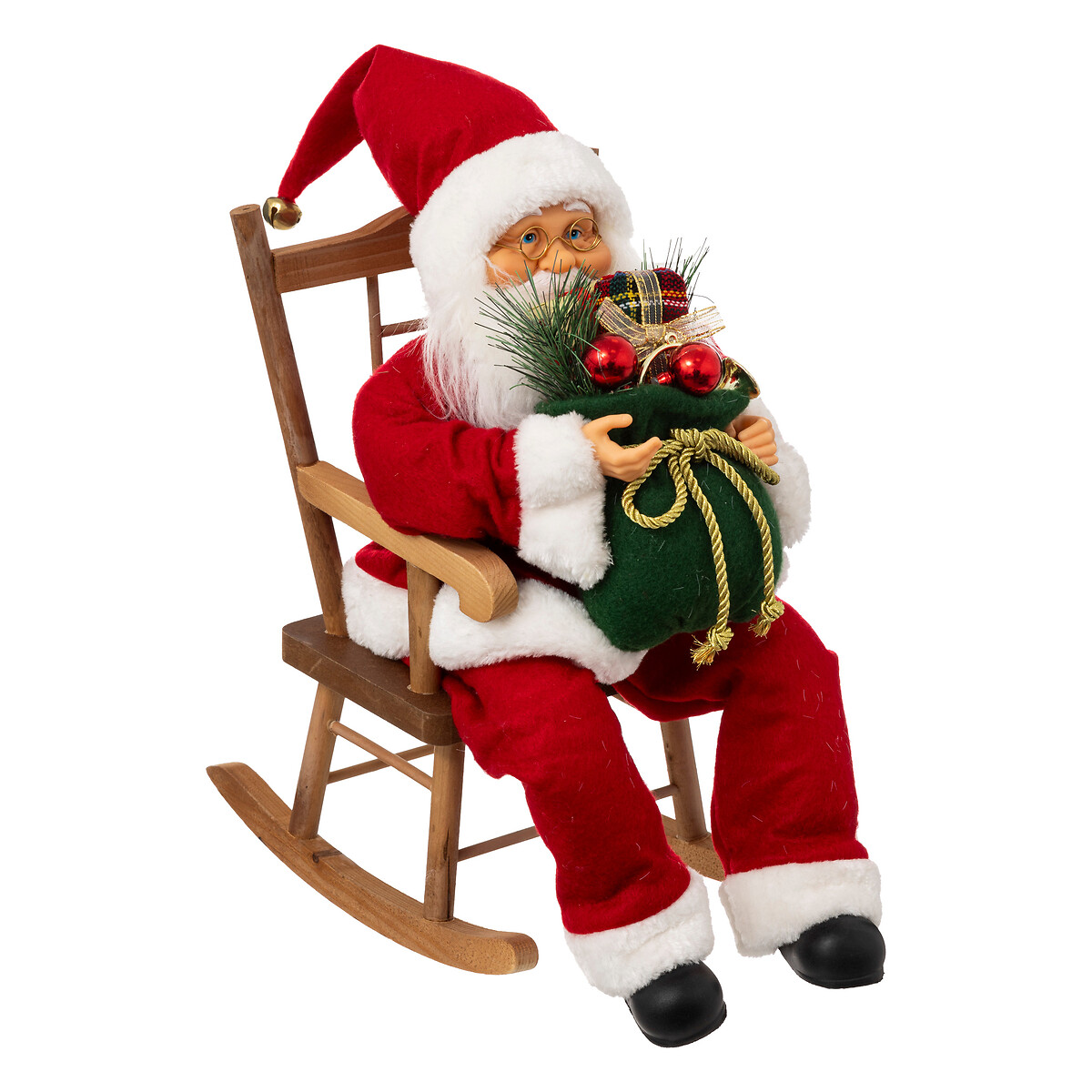 Figura pai natal com cadeira