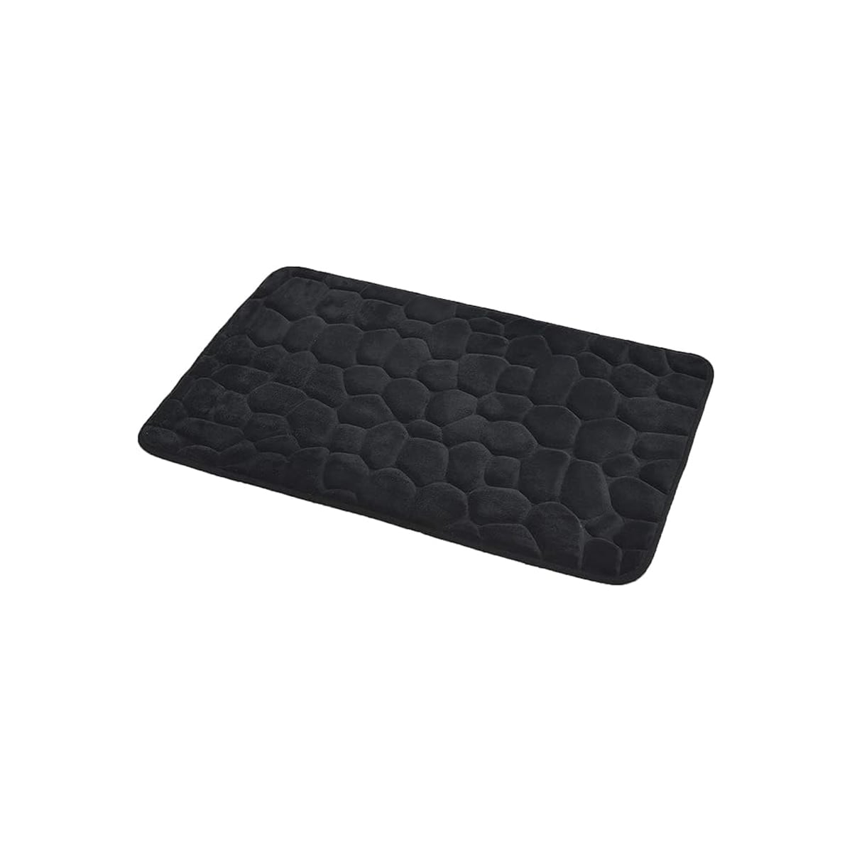Tapete wc microfibra MEMOIRE preto 50x80cm
