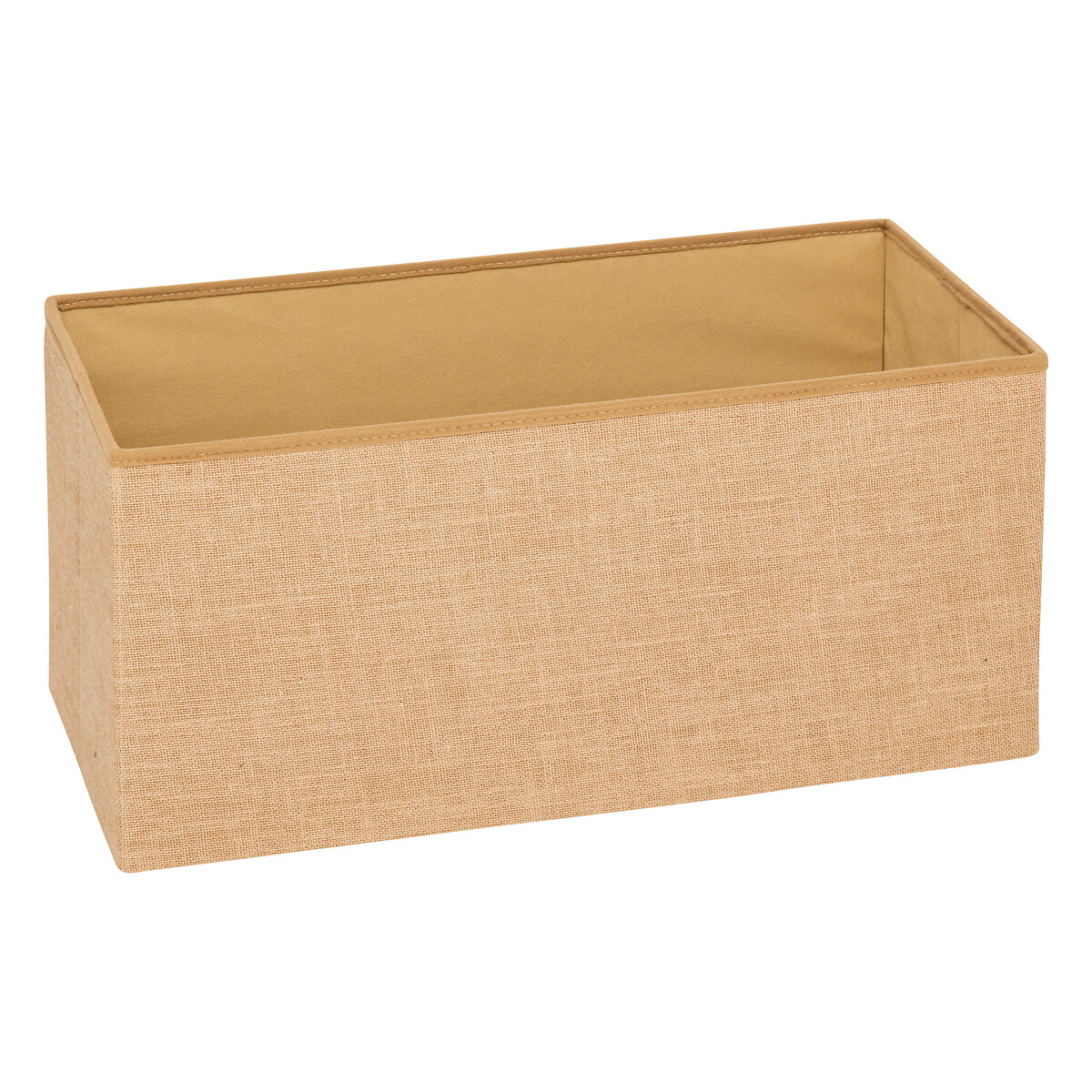 Pufe duplo MIXMODUL efeito juta em mdf 38x76cm