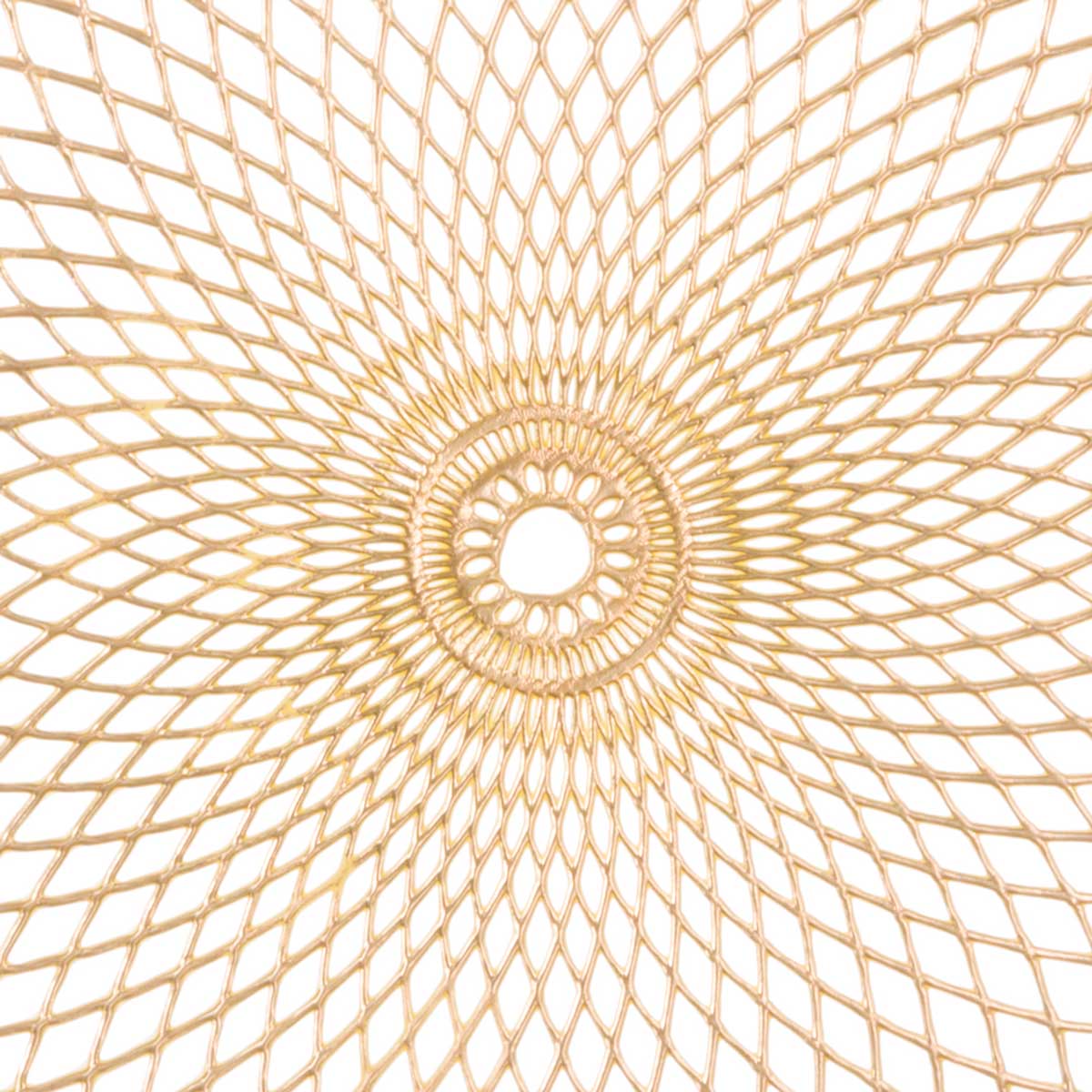 Individual De Mesa Redondo Dourado 38cm