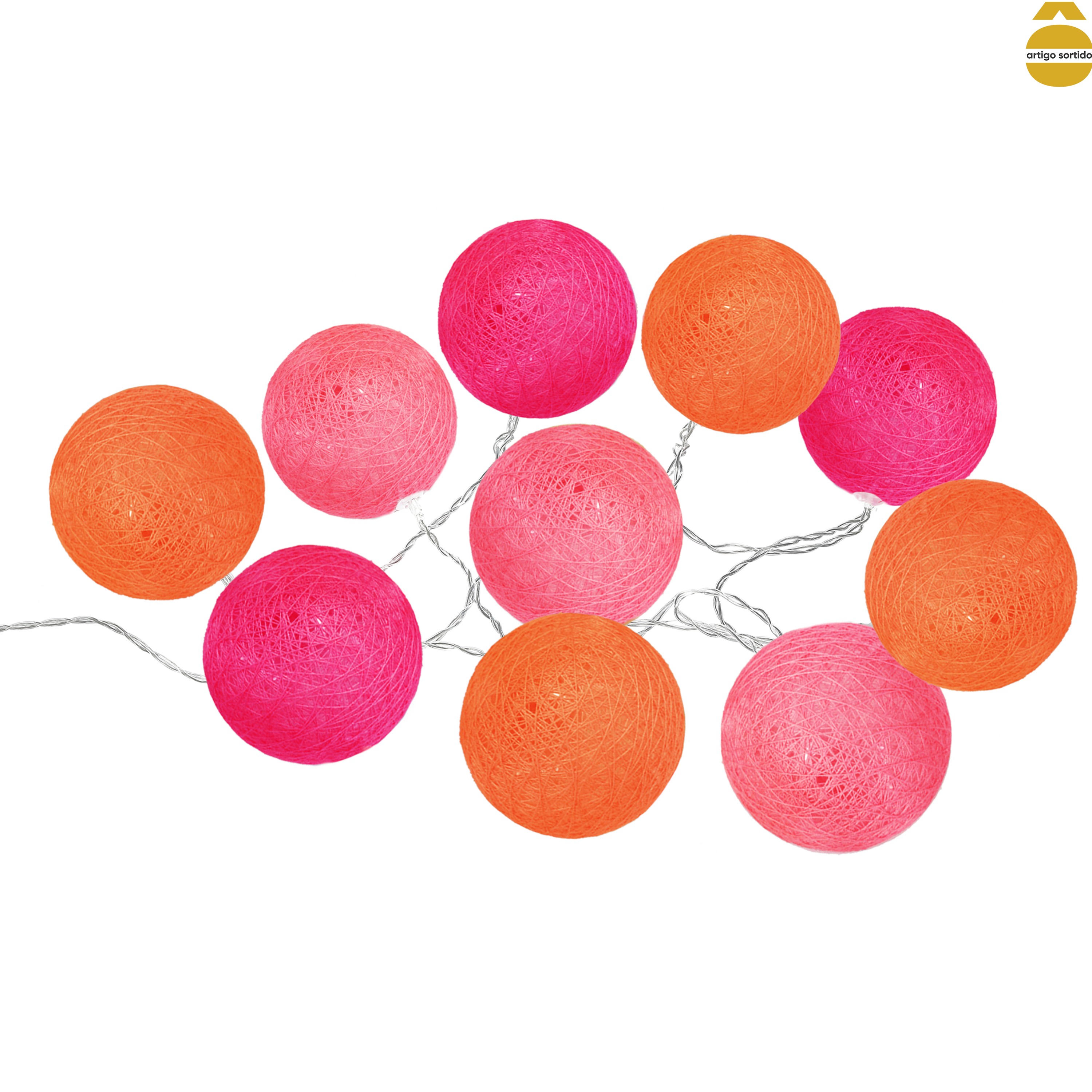 Conjunto de 10 Bolas LED Solar