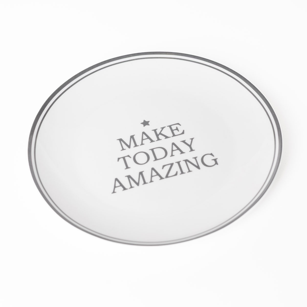 Prato Raso Hapy III Em Porcelana 27cm