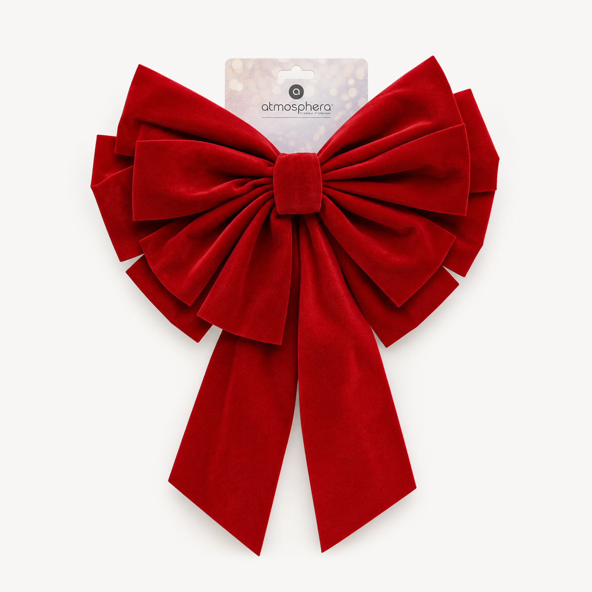 La&ccedil;o decorativo veludo vermelho