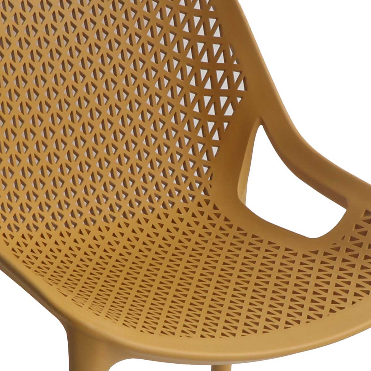 Cadeira OXY mostarda sem braços,  Cadeira OXY mostarda sem braços