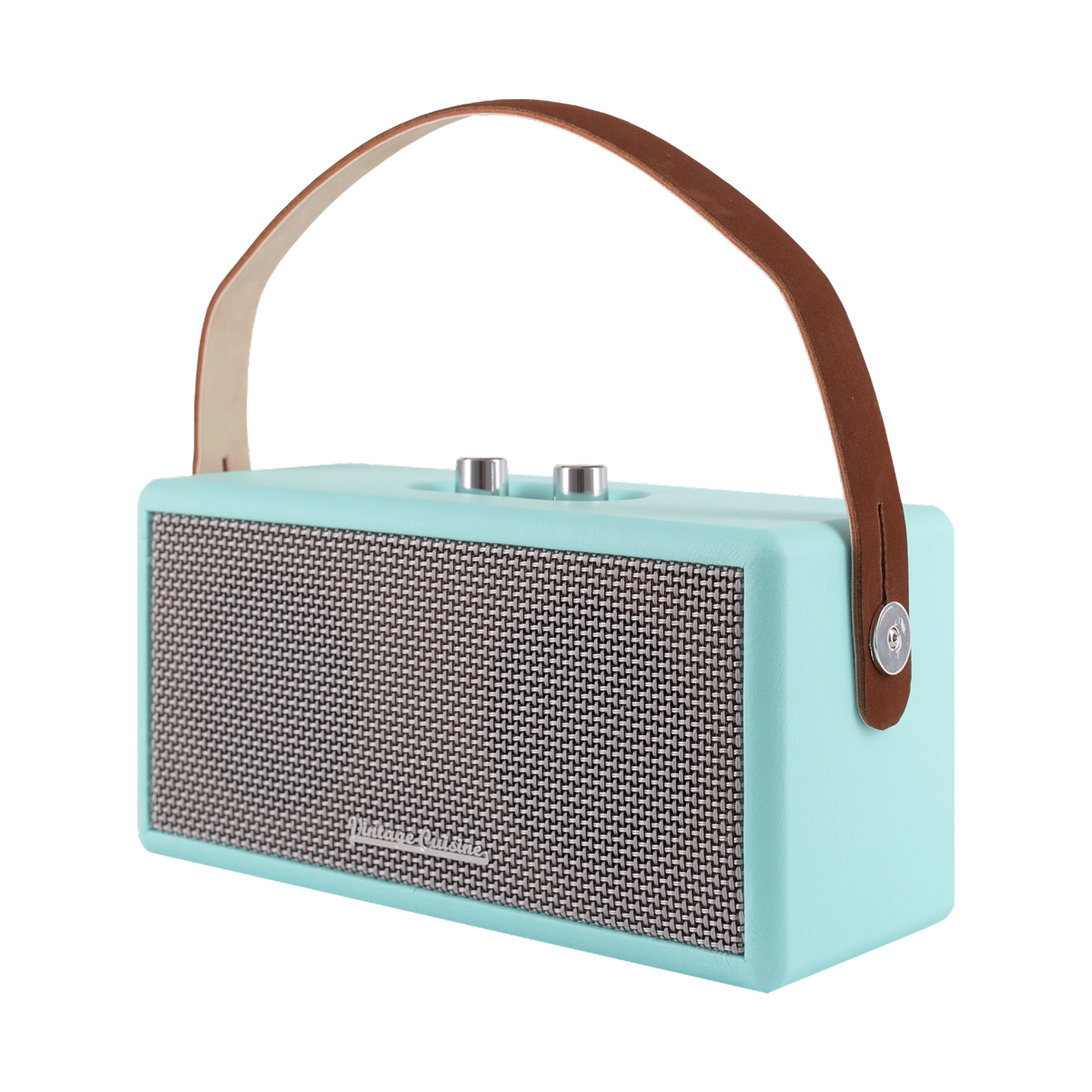 Coluna Port&aacute;til Retro Verde Menta Bluetooth Vintage Cuisine
