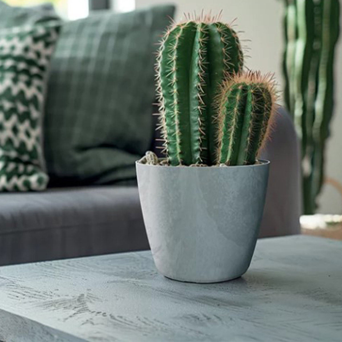 Vaso MATE efeito betão cinza 35cm,  Vaso MATE efeito betão cinza 35cm