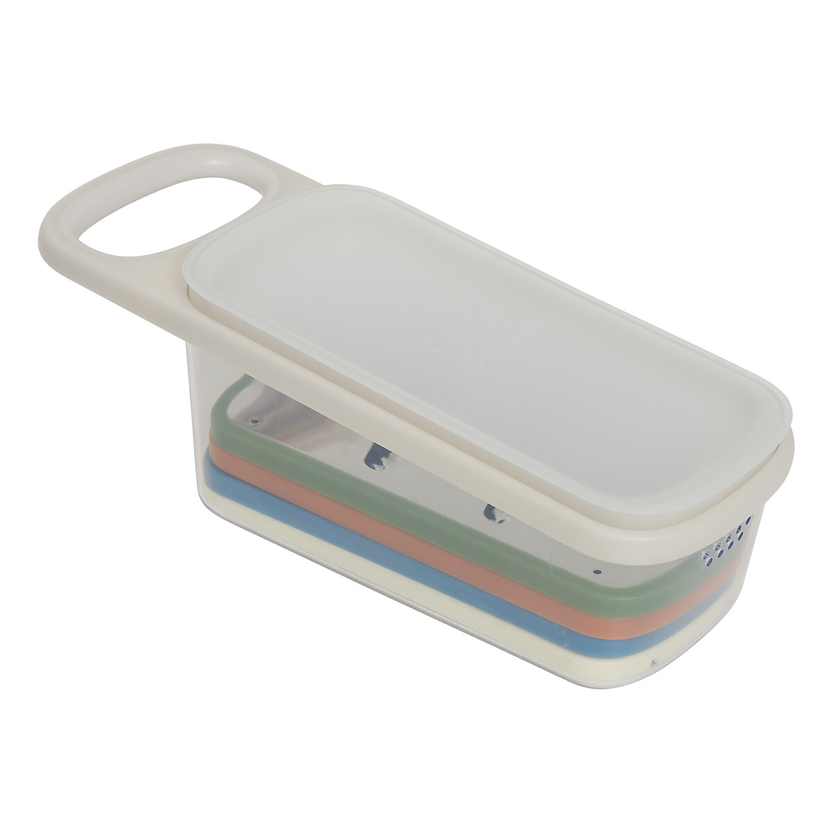 Raspador com 4 l&acirc;minas e armazenamento