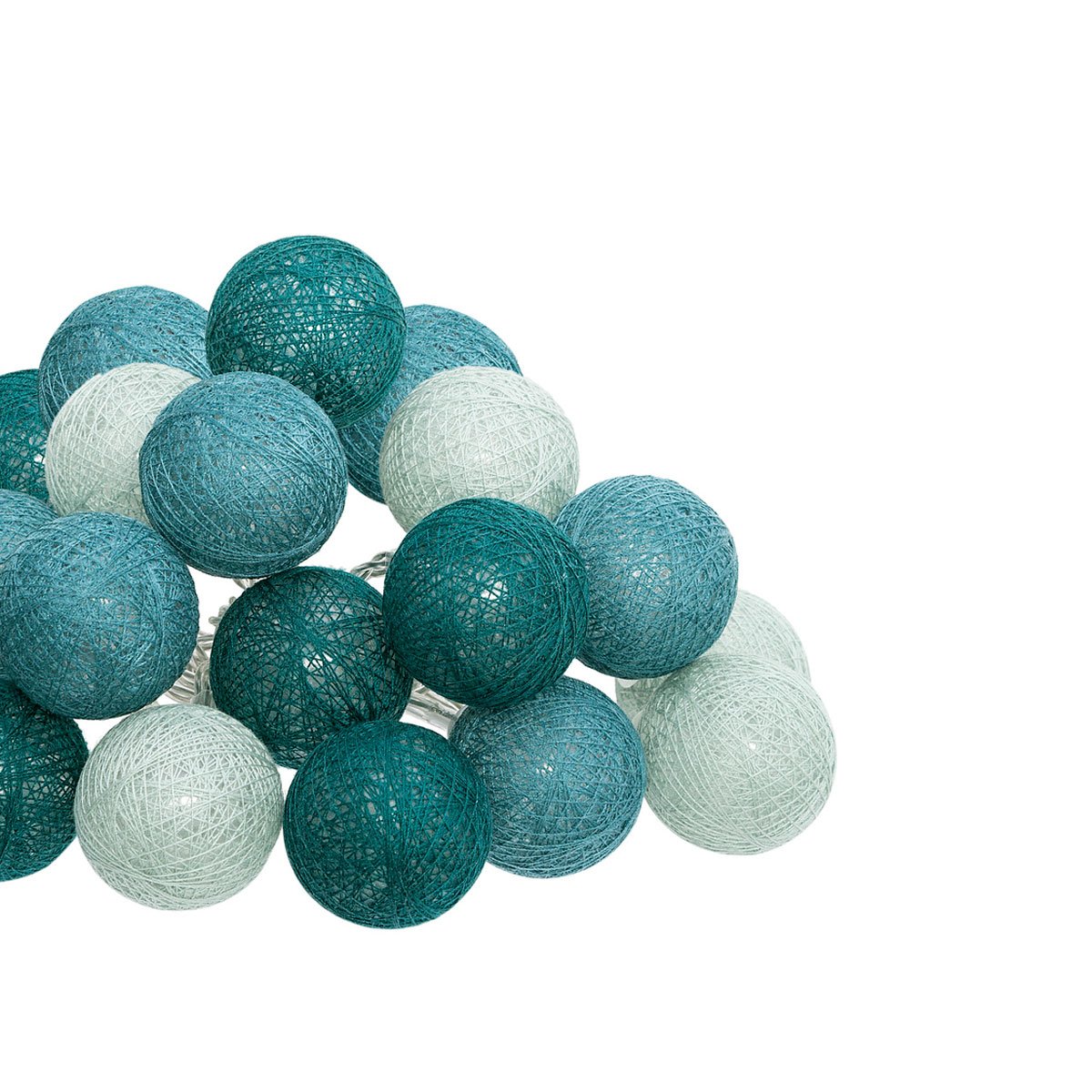 Grinalda 20 LED azul e verde 435cm