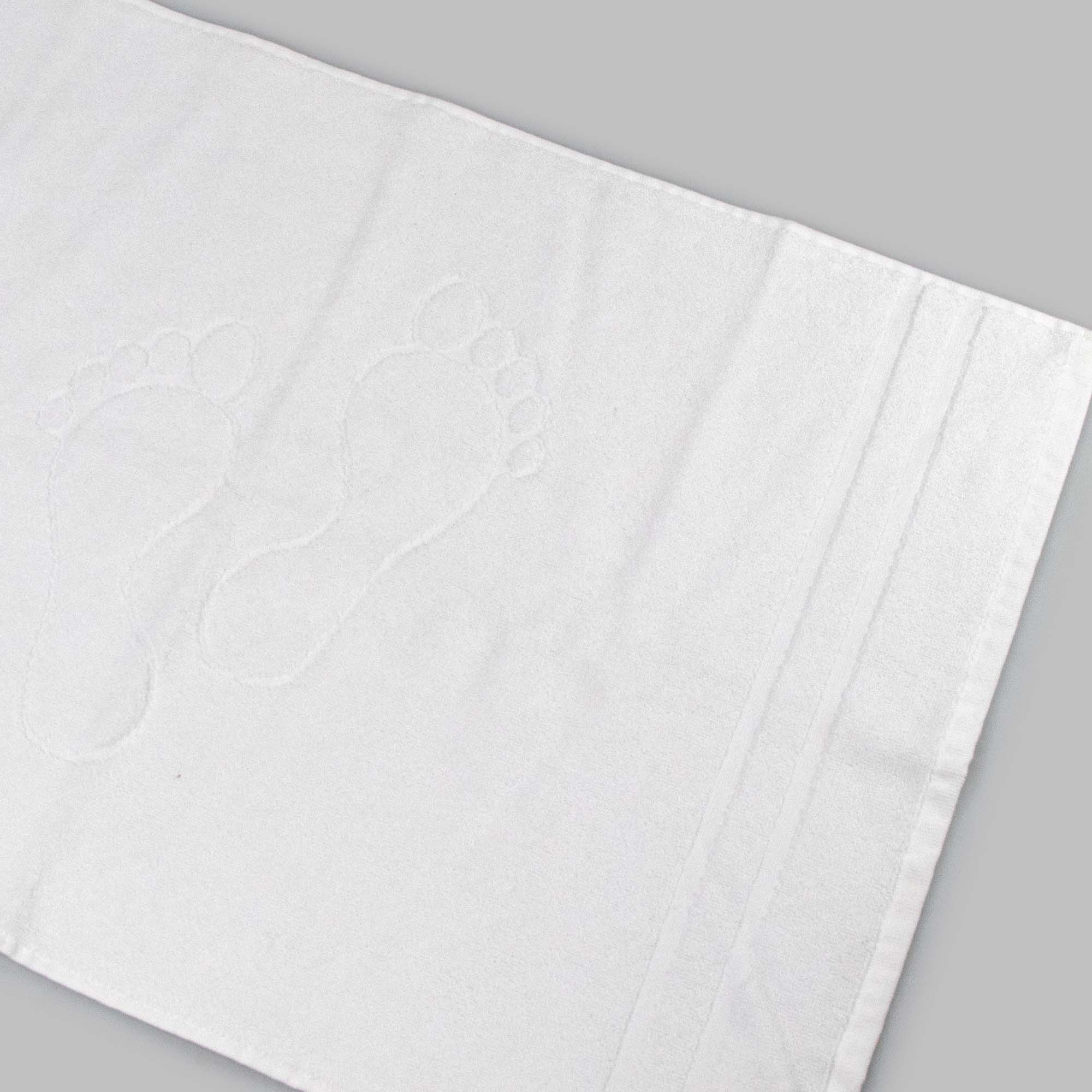 Tapete saída de banho TOOSTY pés branca